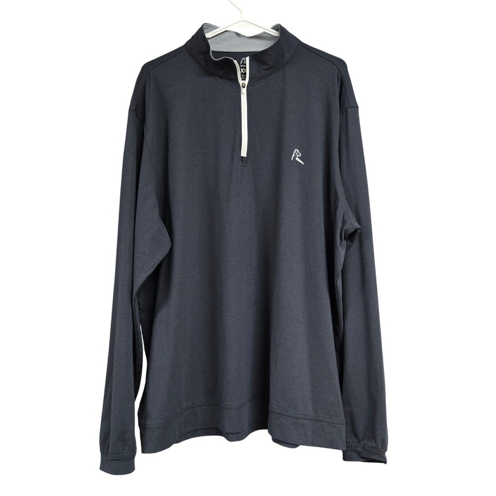 Rhoback Performance Quarter Zip Pul
Golf Long Sleeve Shirt Charcoal Gray Sz XXL